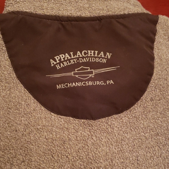 Harley-Davidson Charcoal and Black Zip-Up Sweater - Picture 5 of 5